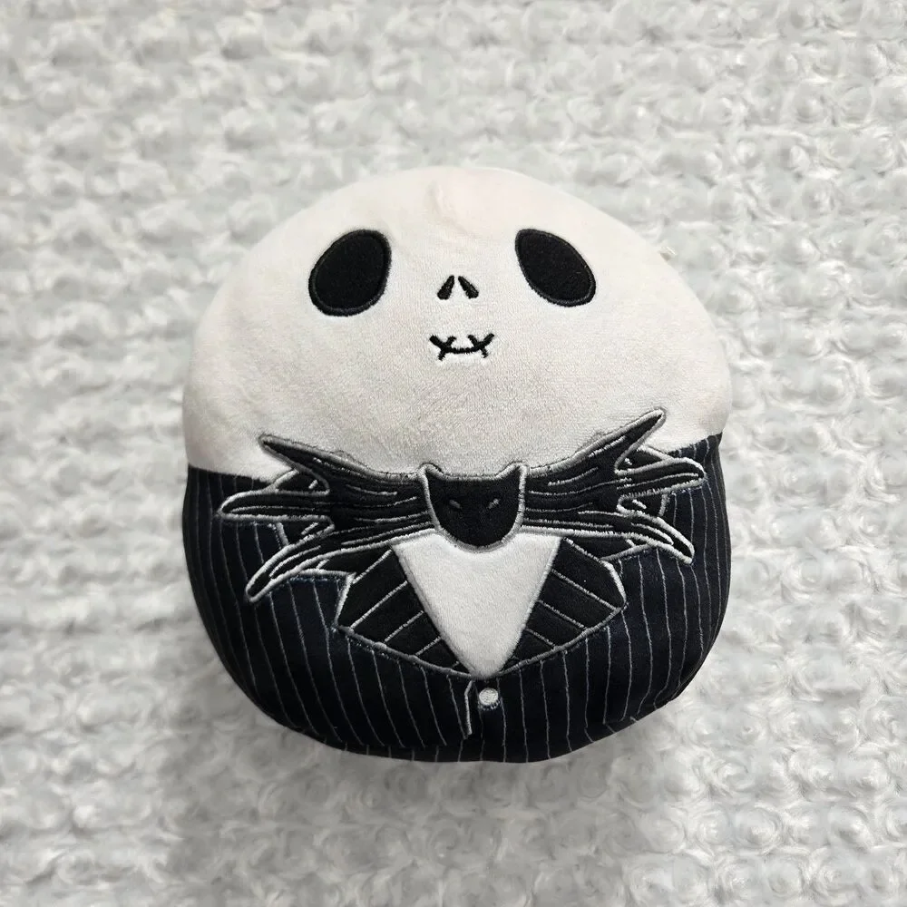 Squishmallows Jack Skellington Plush Toy Small Black And New White Washable